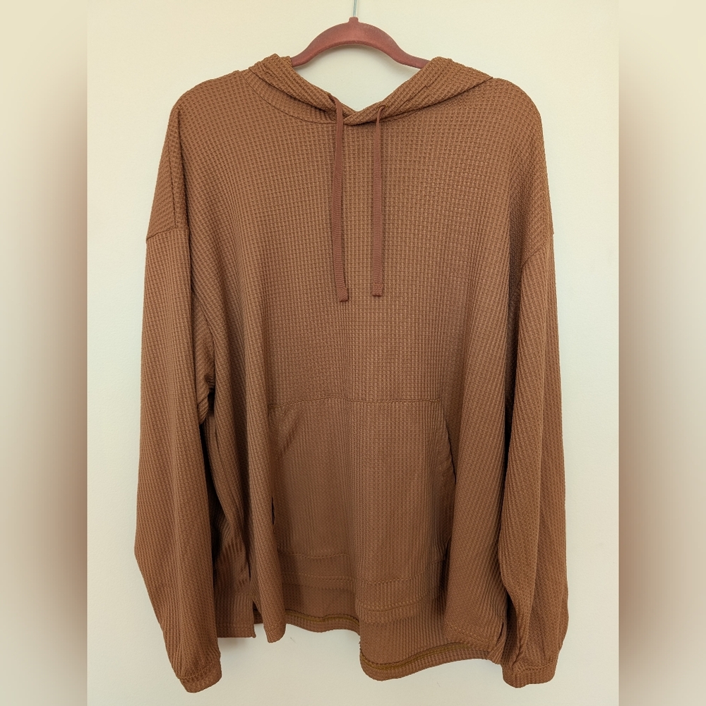 Men's Large Under Armor Rival Waffle Hoodie